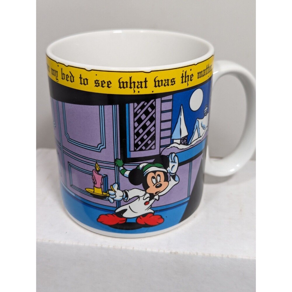 Applause Mickey Mouse and Pals Night Before Christmas Mug 12 oz Minnie #21779